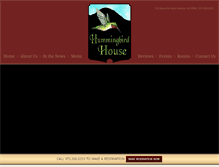 Tablet Screenshot of hummingbirdhousenj.com